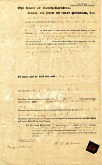 Slave bill of sale, 1847