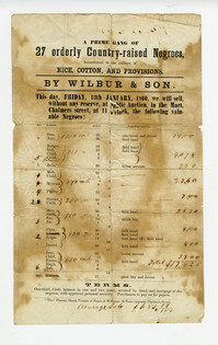 Slave sale records, 1860