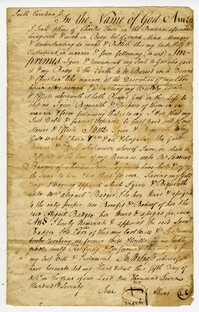 Copy of the Last Will and Testament of Jean Atkins