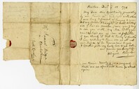 Letter to Samuel Badger from Abigail Badger, 1772