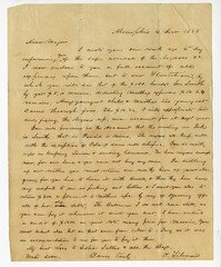 Letter from H. Tilman to Alfred Wardlaw, December 1858