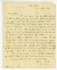 Letter from H. Tilman to Alfred Wardlaw, September 1859