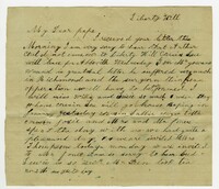 Letter from H. Tilman to Alfred Wardlaw, Liberty Hill