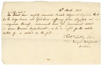 Confederate Medical Examiner's Note, March 26, 1865