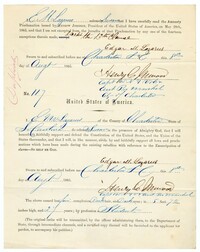Amnesty Proclamation Signed by Edgar M. Lazarus