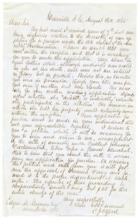 Letter to Edgar M. Lazarus from C. J. Elford, August 16, 1865