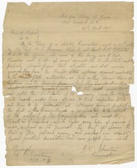 Military Convention Letter, April 27, 1865
