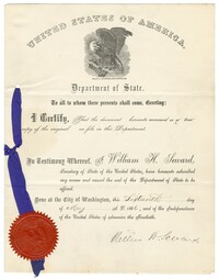 President's Warrant of Pardon Certificate