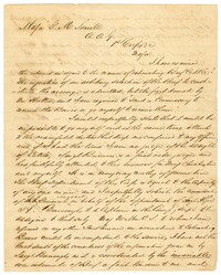 Letter to Major Gilbert M. Sorrel from Major Raphael J. Moses, January 19, 1863