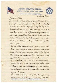 Letter to Jane L. Raisin from Jacob S. Raisin, August 1, 1920