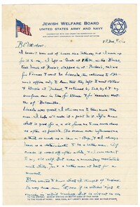 Letter to Jane L. Raisin from Jacob S. Raisin, August 4, 1920