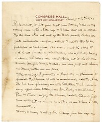 Letter to Jane L. Raisin from Jacob S. Raisin, June 28, 1923