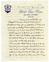 Letter from Jacob S. Raisin, July 31, 1931