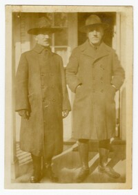 Photograph of Jacob S. Raisin and Unidentified Man, Chaplain of Jewish Welfare Board