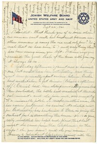 Letter to Jacob S. Raisin from Jane Lazarus Raisin, September 3, 1920