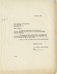 Letter from T.C. McFall to Rev. and Mrs. Stephen Bryant, July 29, 1958