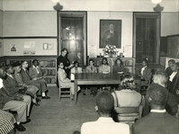 Book discussion at Dart Hall Branch Library, 1948