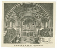 Interior view of the new West London Synagogue
