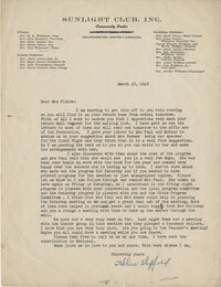 Letter from Helen Sheffield to Mamie Fields, March 22, 1949