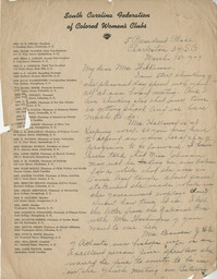 Letter from Mamie Fields to Marion B. Wilkinson, March 15, 1949
