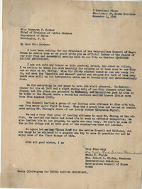 Letter from Viola Ford Turner to Margaret Carter, November 1, 1950