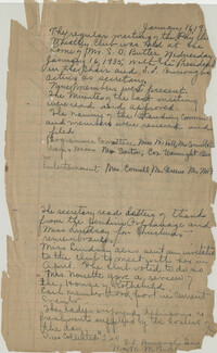 Meeting minutes from January 16, 1935