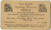 Invitation, May 8, 1933