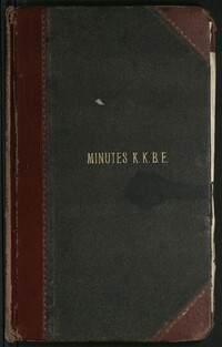KKBE Meeting Minutes, 1916-1928