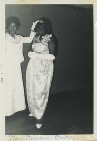 Photograph of photograph of Miss Ida Simmons from Junior Federation Ball