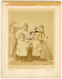 Portrait of Armida Harby Cohen, Lee C. Harby, Lily Lee Harby, Arthur Sydney Isaacs, and Cyril A. Isaacs