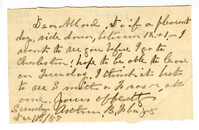 Letter from Arthur B. Flagg to Allard B. Flagg