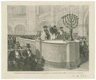 Inauguration de la nouvelle synagogue de la rue de la Victoire. - La prière pour la France.