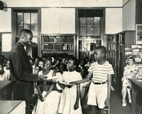 Summer reading closing exercises, Dart Hall Branch Library, 1953 (1)