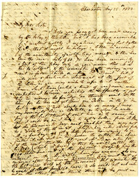 Letter from Mary Lamboll Beach to Elizabeth L. Gilchrist, May 25th, 1822