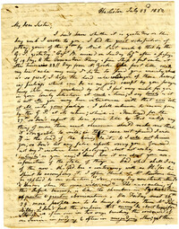 Letter from Mary Lamboll Beach to Elizabeth L. Gilchrist, July 23rd, 1822