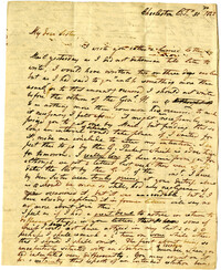 Letter from Mary Lamboll Beach to Elizabeth L. Gilchrist, October 30th, 1822