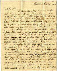 Letter from Mary Lamboll Beach to Elizabeth L. Gilchrist, May 24th, 1823