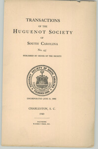 Transactions of the Huguenot Society, No. 45