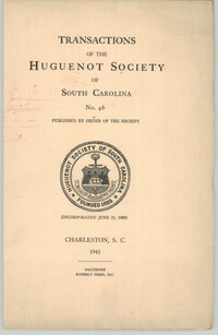 Transactions of the Huguenot Society of South Carolina No.46