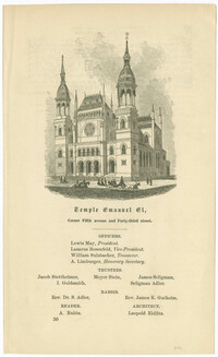 Temple Emanuel El, corner Fifth Avenue and Forty-Third Street