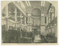 Interior of the Jewish Synagogue, Great St. Helen's, Bishopsgate Street