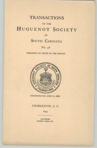 Transactions of the Huguenot Society, No. 48