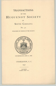 Transactions of the Huguenot Society, No. 52