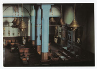 Interior of Danan Synagogue in Fez, Morocco. Mid-17th century. Model. / פנים בית הכנסת דנאן ספאס שבמרוקו. אמצע המאה ה-17. שיחזור
