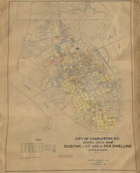 City of Charleston, SC, Zoning Data Map: Existing Lot Area Per Dwelling