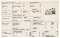 Index Card Survey of Cumberland Street, East of East Bay Street
