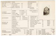 Index Card Survey of 25 Cumberland Street