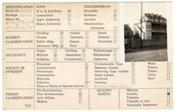 Index Card Survey of 311 East Bay Street & 10 Laurens Street