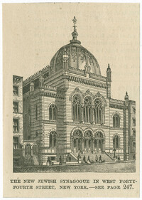 The new Jewish Synagogue in West Forty-Fourth Street, New York