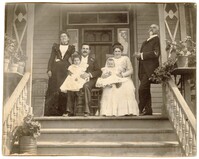 Photo of the Pearlstine-Strauss Family on a Front Porch